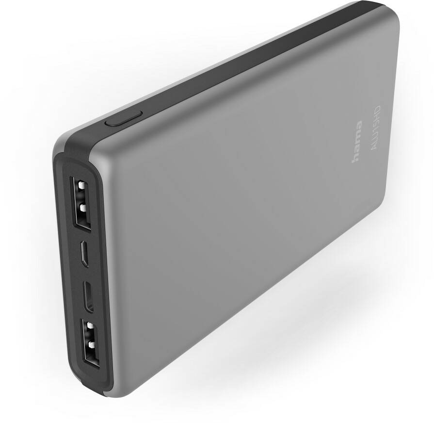 Handy-Zubehör Hama Power Pack ALU15HDSilver