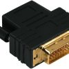 Hama 74234 Kompaktadapter schwarz (DVI-D-Stecker - HDMI-Kupplung) TV-Zubehör