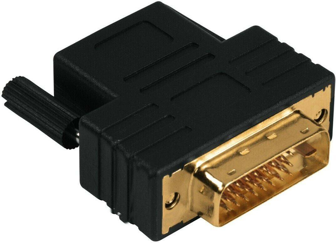 Hama 74234 Kompaktadapter schwarz (DVI-D-Stecker - HDMI-Kupplung) TV-Zubehör