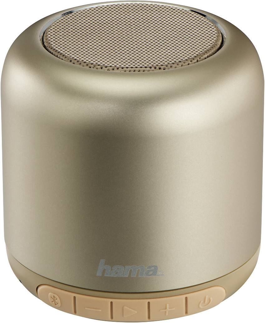 Hama Mobiler Bluetooth-Lautsprecher "Steel Drum"gold HiFi-Komponenten