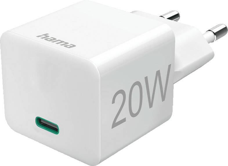 Handy-Zubehör Hama USB-C Mini-Charger 20W Weiß