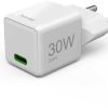 Hama Schnellladegerät, GaN, USB-C, Super-Mini-Charger, PD, 30 W,Weiß Handy-Zubehör