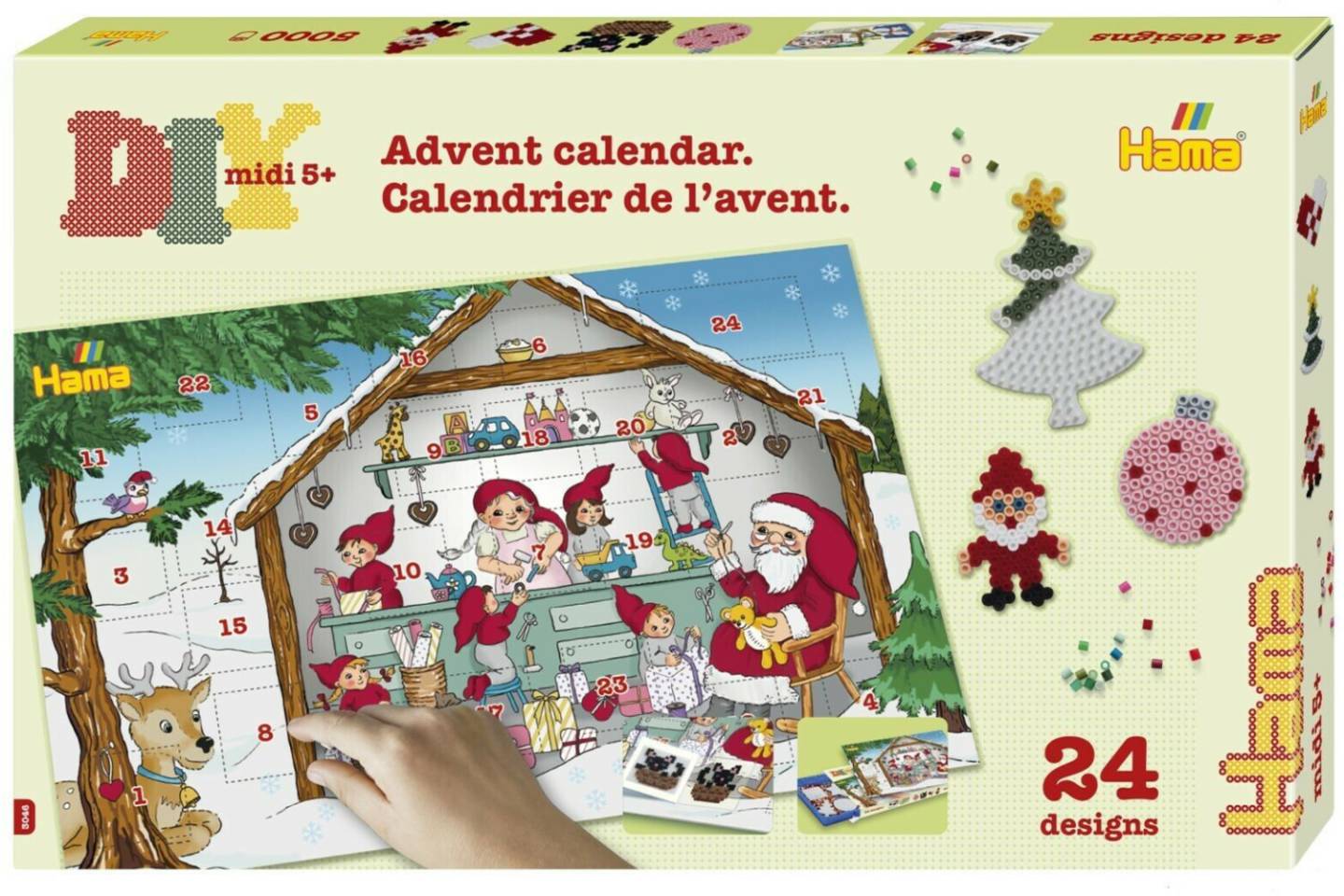 Hama DIY Midi Adventskalender Weihnachtswelt