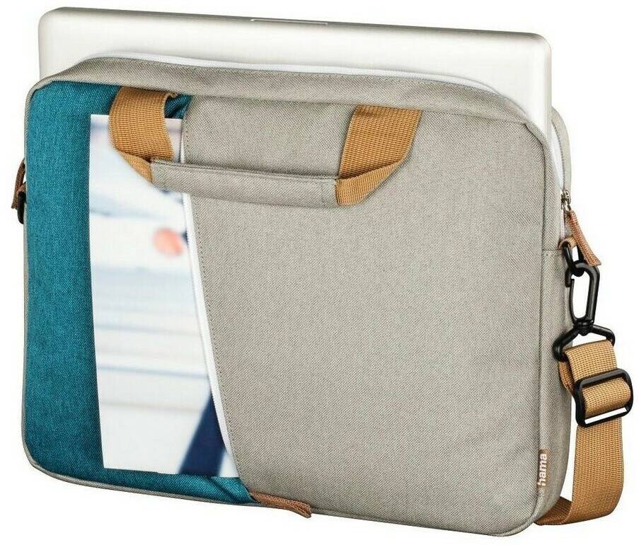 Business- & Laptoptaschen Hama Laptop Bag Florenz 47 cm 17,3"grey/petrol