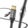 Hama 00201550 Ladekabel "Metall", USB-C - USB-C, 1,5 m Anthrazit Handy-Zubehör