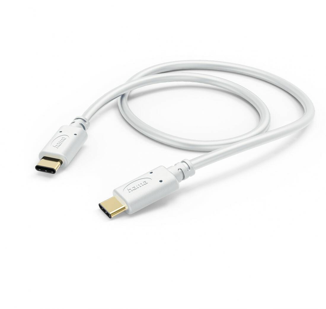 Hama Ladekabel USB-C - USB-C 1,5m Weiß Handy-Zubehör