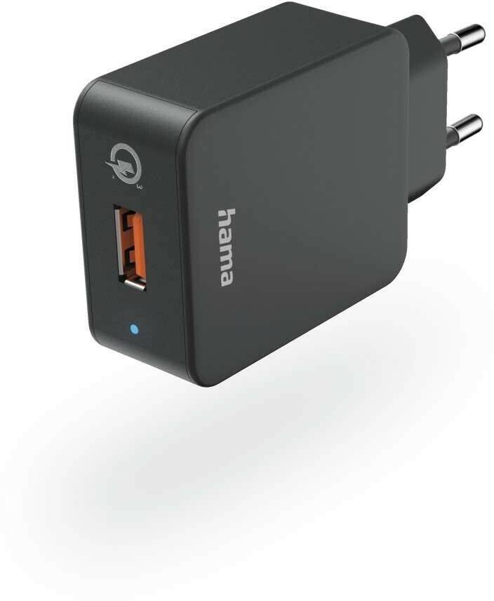 Hama Schnellladegerät 3.0, USB-A, 19,5 W,Schwarz Handy-Zubehör