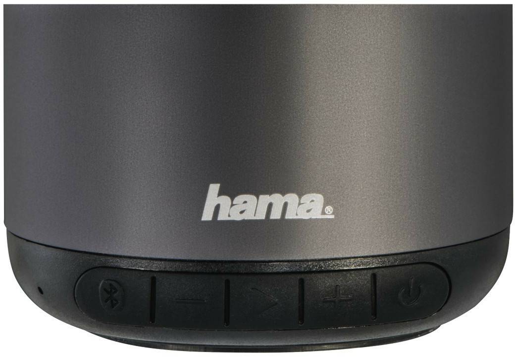 HiFi-Komponenten Hama Mobiler Bluetooth-Lautsprecher "Steel Drum"anthrazit