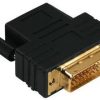 Hama Kompaktadapter DVI-D-Stecker - HDMI-Kupplung, Schwarz (00034035) TV-Zubehör