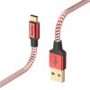 Hama Datenkabel Reflective USB Type-C 1,5mrot Handy-Zubehör