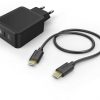 Hama Ladeset, USB-C, PD, 18W, USB-C-Kabel, 1,5 m, Schwarz Handy-Zubehör