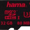 Hama microSDHC/microSDXC UHS-I U3 80MB/smicroSDHC - 32GB ohne Adapter Kamera-Zubehör