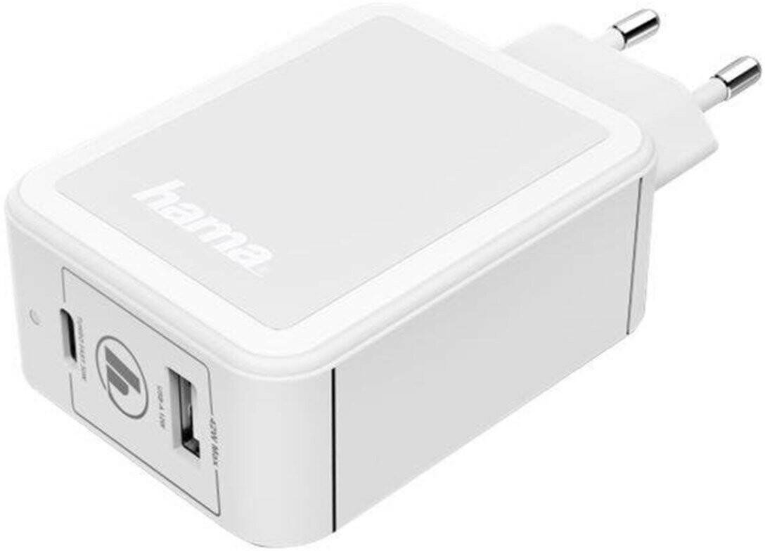 Handy-Zubehör Hama USB-C/USB-A Ladegerät PD 42WWeiß