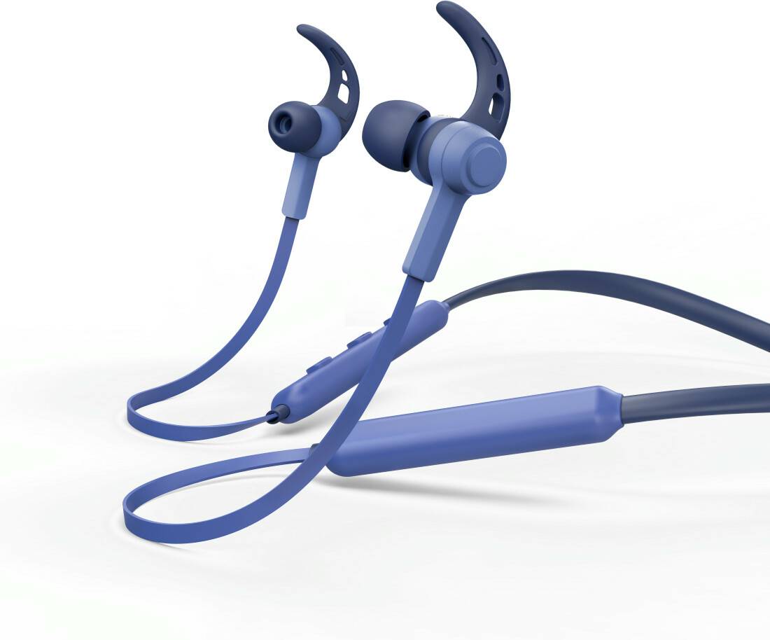 Hama Bluetooth-Headphones "Neckband"00184059 Bluetooth-Headphones "Neckband" (Blue) Kopfhörer