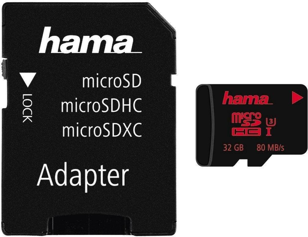 Kamera-Zubehör Hama microSDHC 32GB Speed Class 3 UHS-I (00123981)