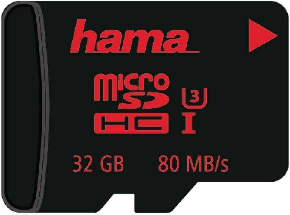 Hama microSDHC/microSDXC UHS-I U3 80MB/smicroSDHC - 32GB ohne Adapter Kamera-Zubehör