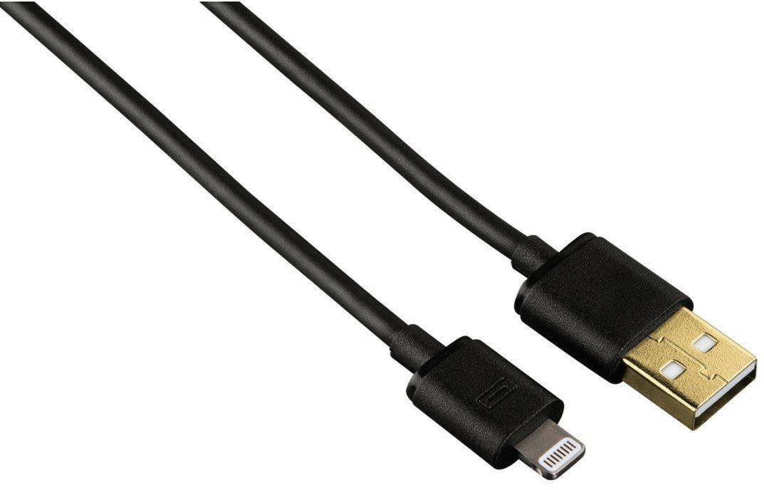 Hama Lightning USB Sync-Kabel1,5m schwarz Handy-Zubehör