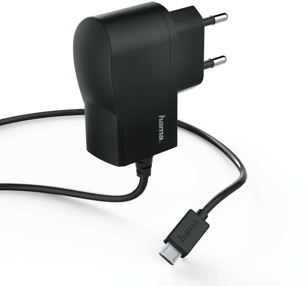 Hama micro-USB Ladegerät 1A Schwarz (00178371) Handy-Zubehör