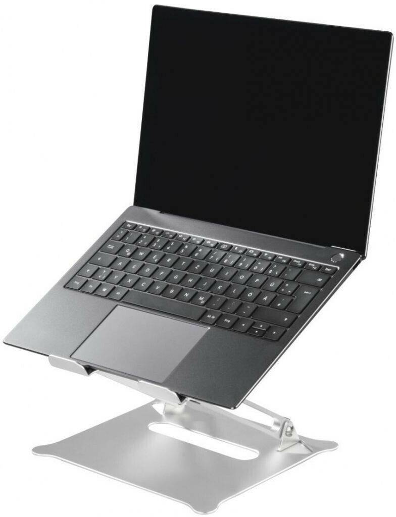 PC-Zubehör Hama Alu höhenverstellbar neigbar bis 40 cm (15,6 Silber