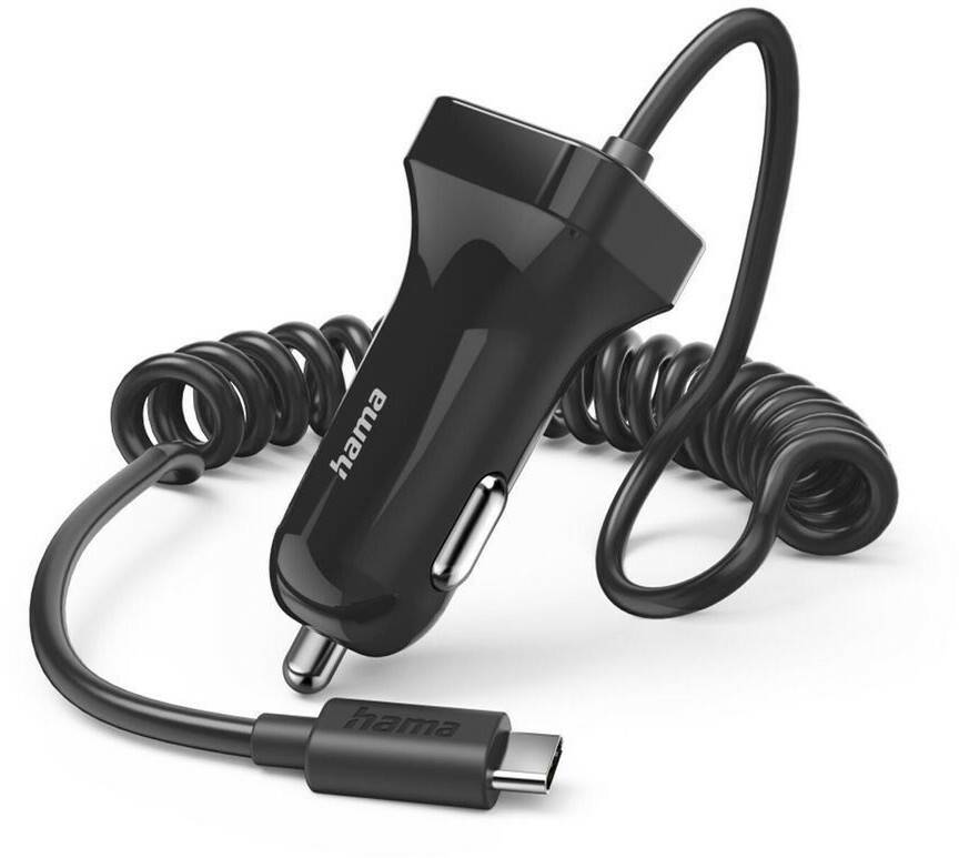 Hama Auto-Ladegerät mit USB-C-Anschluss 12 W 1 m Schwarz (00201609) Handy-Zubehör