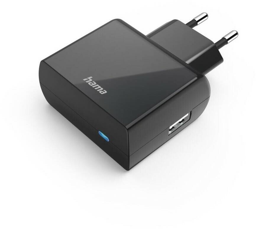 Hama Ladegerät mit USB-A-Buchse, 12 W,Schwarz Handy-Zubehör