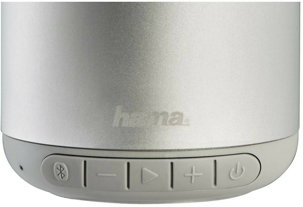 Hama Mobiler Bluetooth-Lautsprecher "Steel Drum"silber HiFi-Komponenten