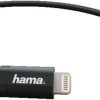 Hama Lightning Datenkabel 0,2mschwarz Handy-Zubehör