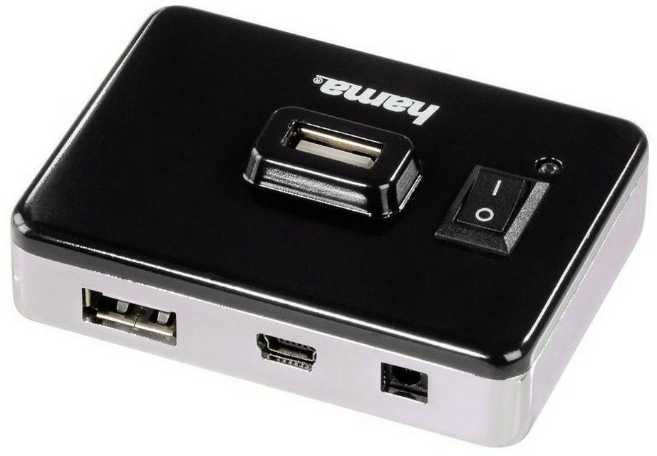 Hama 4 Port USB 2.0 Hub (00054570) PC-Zubehör