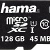 Hama microSDHC/microSDXC Class 10 UHS-I 45MB/smicroSDXC - 128GB ohne Adapter (114999) Kamera-Zubehör