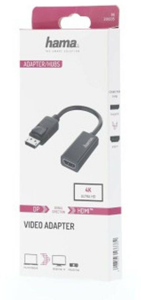 Hama 00200335 DisplayPort - HDMI, Stecker TV-Zubehör