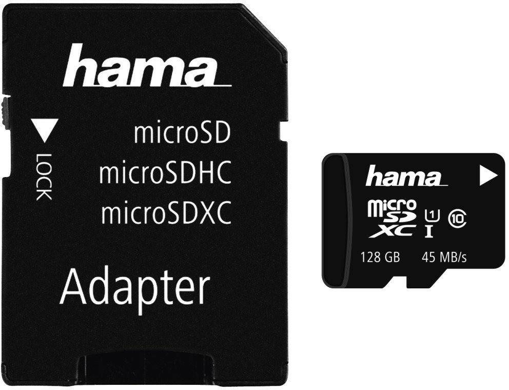 Kamera-Zubehör Hama microSD Class 10 UHS-ImicroSDXC 128GB Class 10 UHS-I (114736)