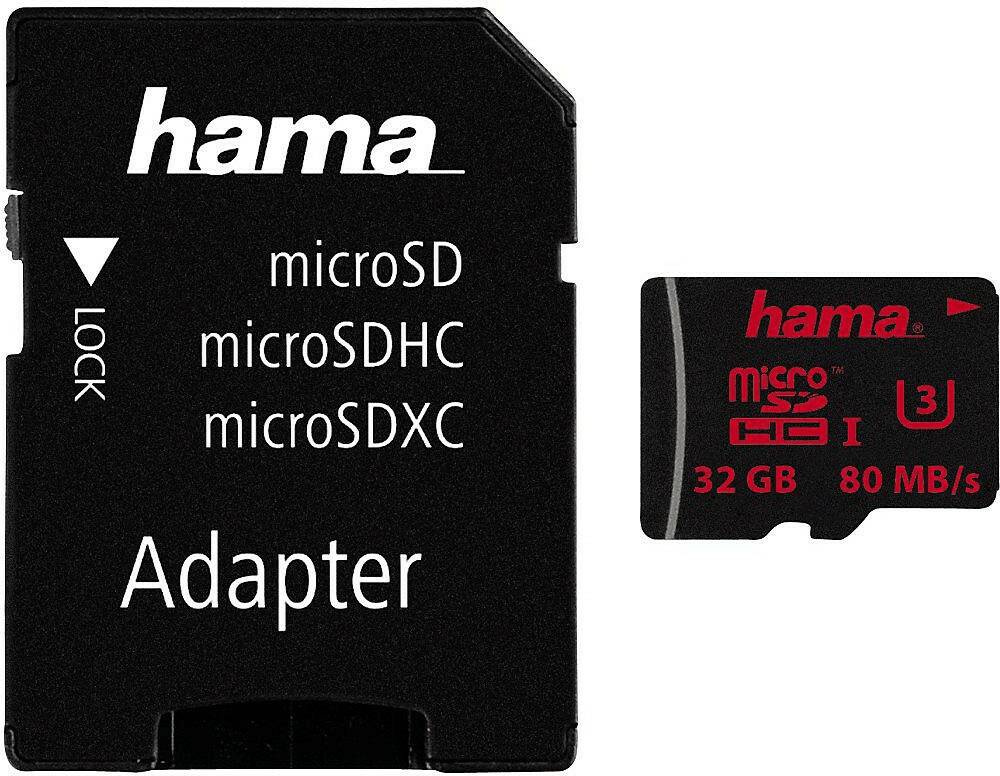 Kamera-Zubehör Hama microSDHC 32GB Speed Class 3 UHS-I (00123981)