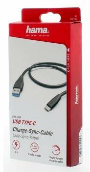 Handy-Zubehör Hama USB-C 3.1 Datenkabel 1,5mschwarz