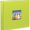 Fotoalben Hama Jumbo Fotoalbum Fine Art 30x30/100kiwi (weiße Seiten)