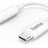 Handy-Zubehör Hama Aux-Adapter USB-C – 3,5-mm-Klinke-Buchse, Weiß