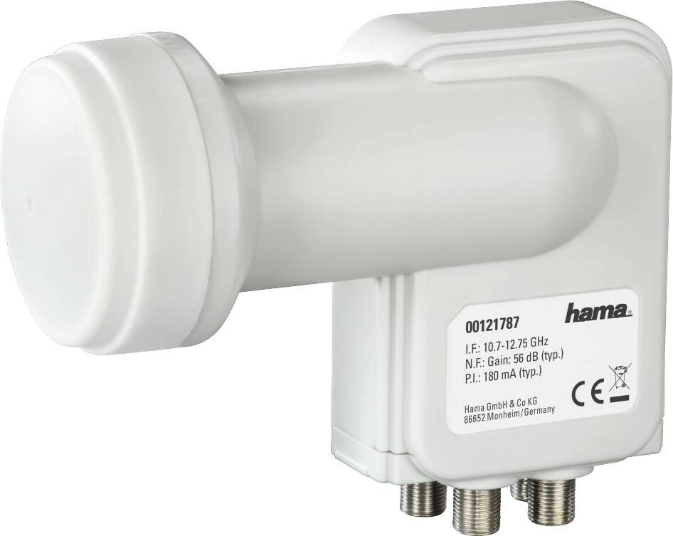 Hama UNI Quadswitch LNB 121787 Sat-Empfang